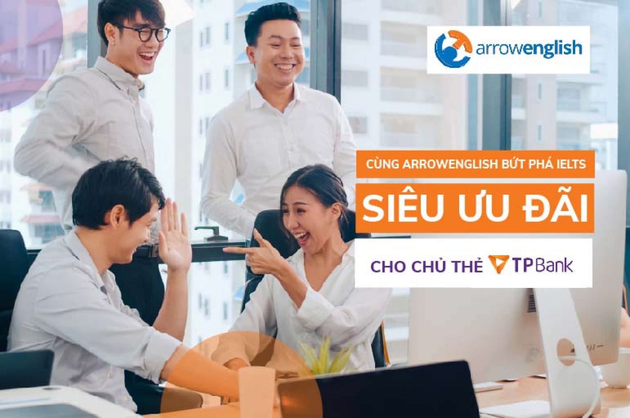 Ưu đãi lên đến 20 dành cho chủ thẻ TPBank khi đăng ký học tại