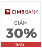 Giảm 30% Khi Thanh Toán Bằng Thẻ Quốc Tế CIMB Trên Shopee