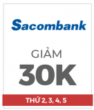 Giảm 30.000 Khi Thanh Toán Bằng Thẻ Quốc Tế Sacombank Trên Shoppe